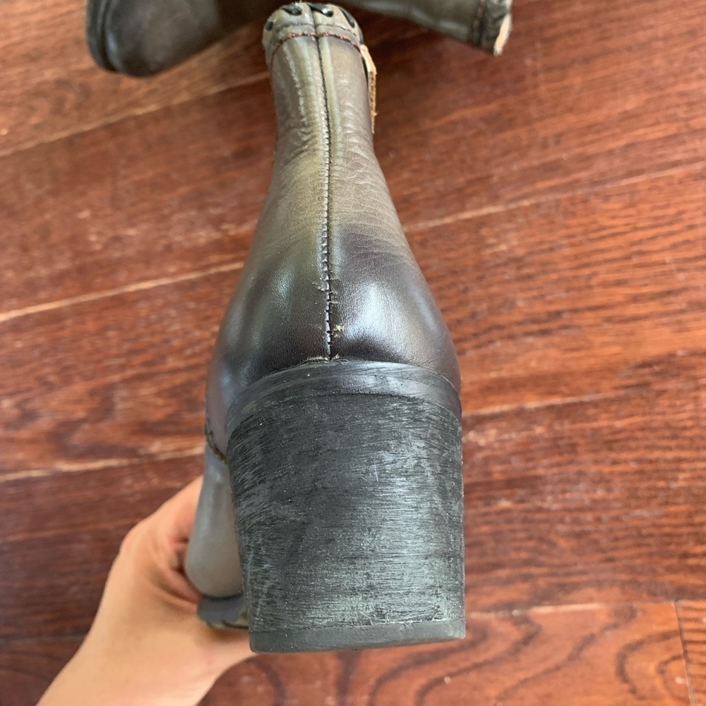 PIKOLINOS gray Ankle Boots whip stitch almond toe ANDORRA Chelsea style 37 6.5 - Picture 4 of 9